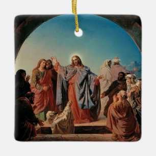 Ekman - Jesus Wakes Lazarus Ceramic Ornament