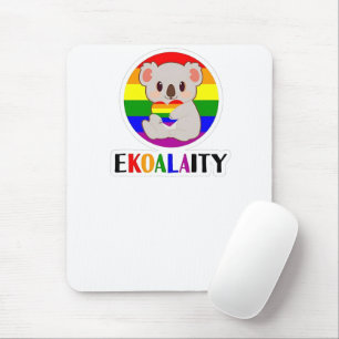 Ekoalaty Equality Gay Koala Bear Funny LGBT Rainbo Mouse Mat