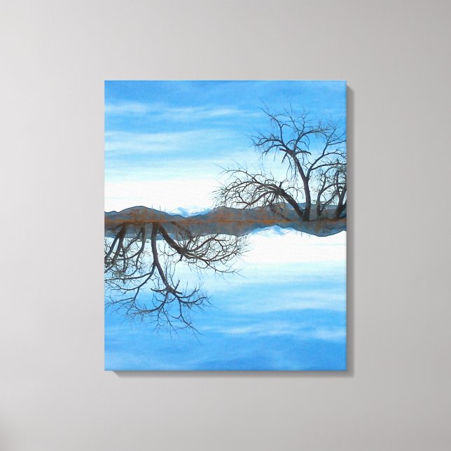 El Abuelo Del Cielo Blue Canvas Print (Front)