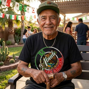 El Abuelo Mas Chingon Mexican Mexico Print pride T-Shirt