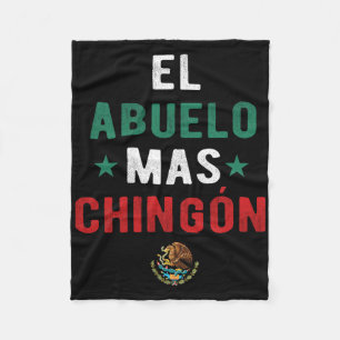 El Abuelo Mas Chingon Spanish Teachers Fathers Day Fleece Blanket