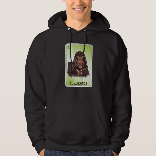 El Achichincle Mexican Slang Lottery Bingo Cards   Hoodie (Front)