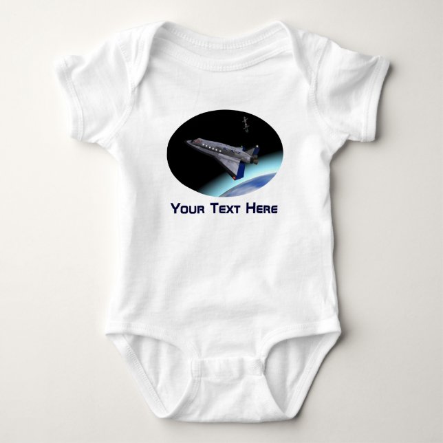 El Al Maslool Space Shuttle Baby Bodysuit (Front)