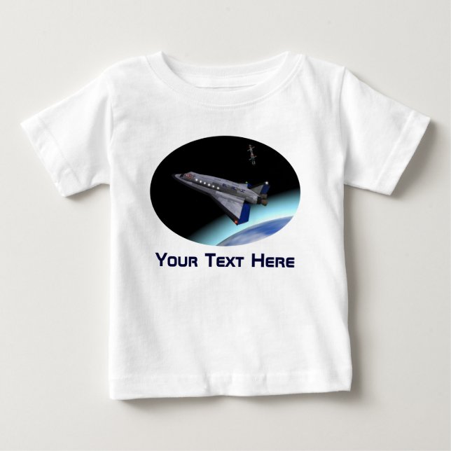 El Al Maslool Space Shuttle Baby T-Shirt (Front)