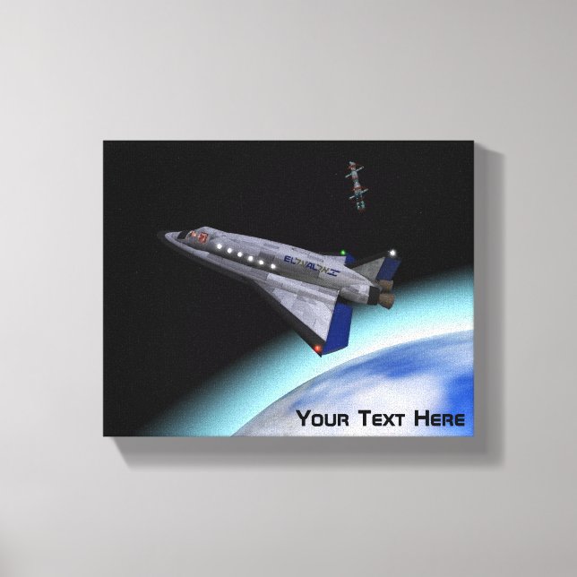 El Al Maslool Space Shuttle Canvas Print (Front)
