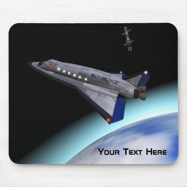 El Al Maslool Space Shuttle Mouse Mat (Front)