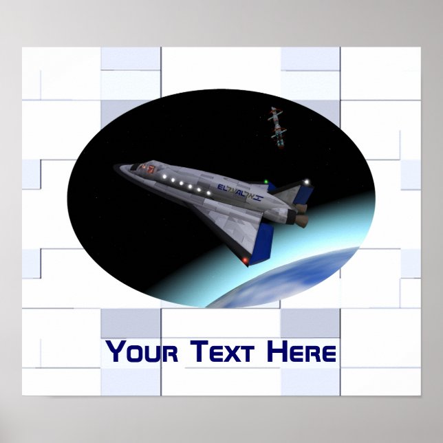 El Al Maslool Space Shuttle Poster (Front)