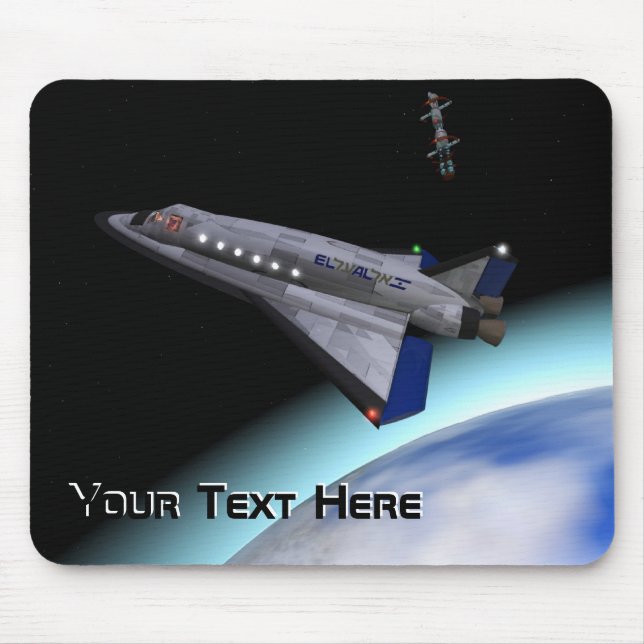 El Al Space Shuttle Mouse Mat (Front)