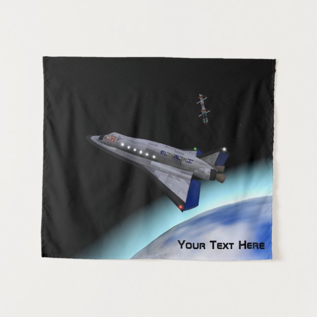 El Al Space Shuttle Tapestry (Front (Horizontal))