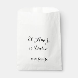 El Amor es Dulce- Customise these favour bags