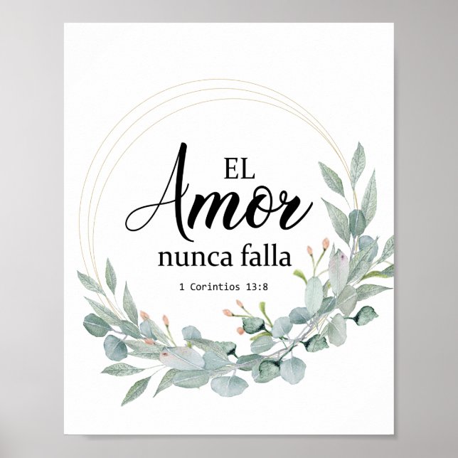 EL AMOR NUNCA FALLA POSTER (Front)