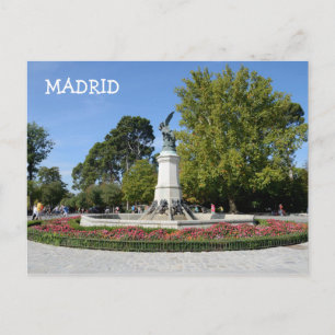 El Angel Caido, Retiro Park, Madrid Postcard