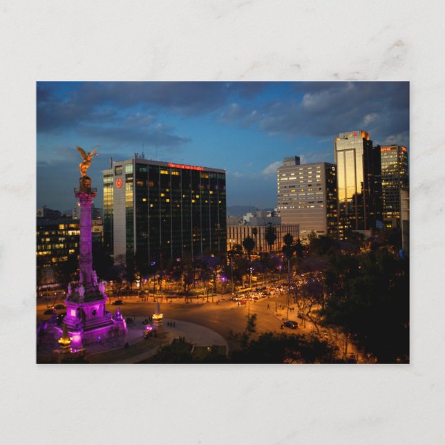 El Angel De Independencia, Mexican Landmark Postcard (Front)