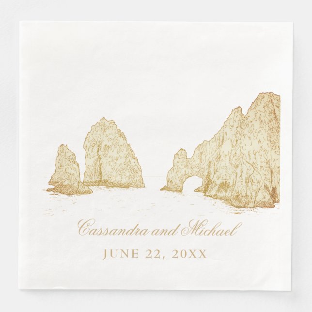 El Arco |  Cabo San Lucas MEXICO Napkin (Front)