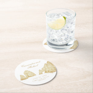El Arco Cabo San Lucas MEXICO Round Paper Coaster