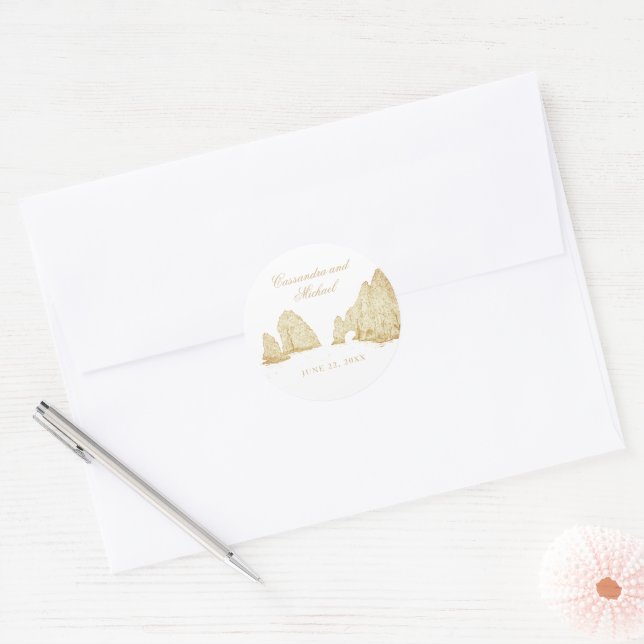 El Arco |  Cabo San Lucas MEXICO Welcome Classic Round Sticker (Envelope)