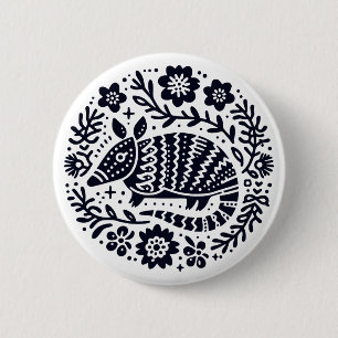 El Armadillo 6 Cm Round Badge