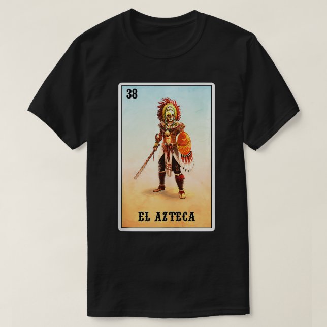 El Azteca Eagle Warriors Meico  Aztec Knights  T-Shirt (Design Front)