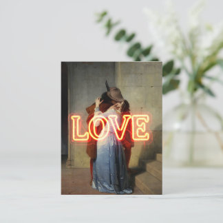 El Bacio Remix – Neon “LOVE” Wall Art & Merch Postcard