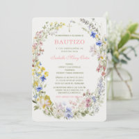 El Bautizo y Primer Añito invitación de nuestra hi