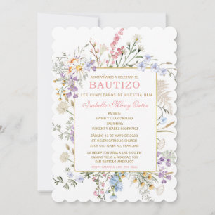 El Bautizo y Primer Añito invitación de nuestra hi Invitation