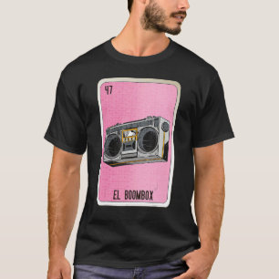 El Boombox Mexican Slang Lottery Bingo Cards T-Shirt