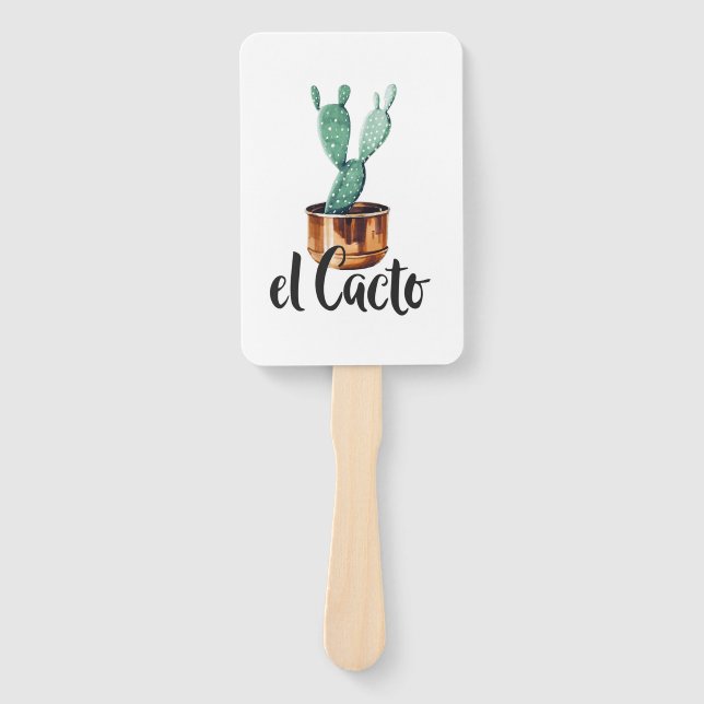 El Cactus Hand Fan (Front)