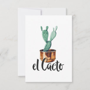 El Cactus RSVP Card