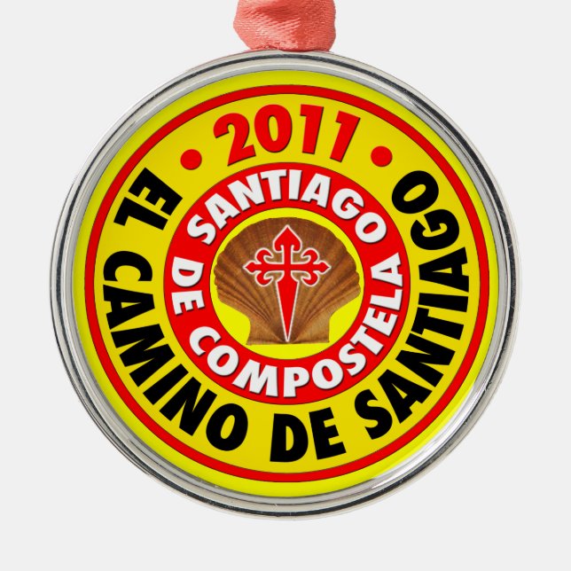 El Camino de Santiago 2011 Metal Tree Decoration (Front)