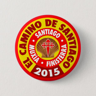 El Camino de Santiago 2015 6 Cm Round Badge
