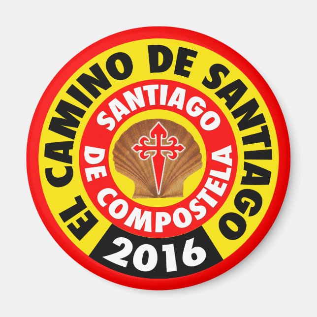 El Camino de Santiago 2016 Magnet (Front)