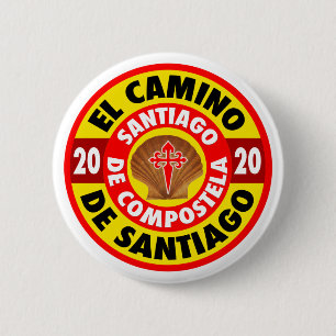 El Camino de Santiago 2020 6 Cm Round Badge