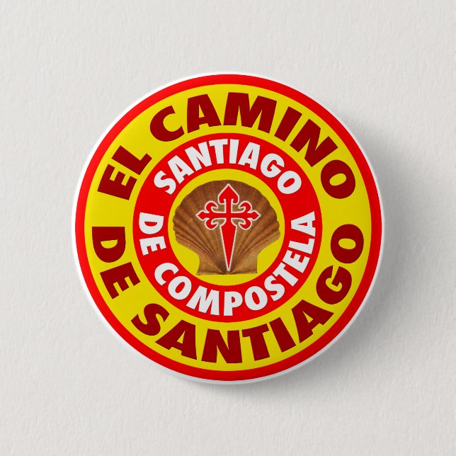 El Camino de Santiago 6 Cm Round Badge (Front)