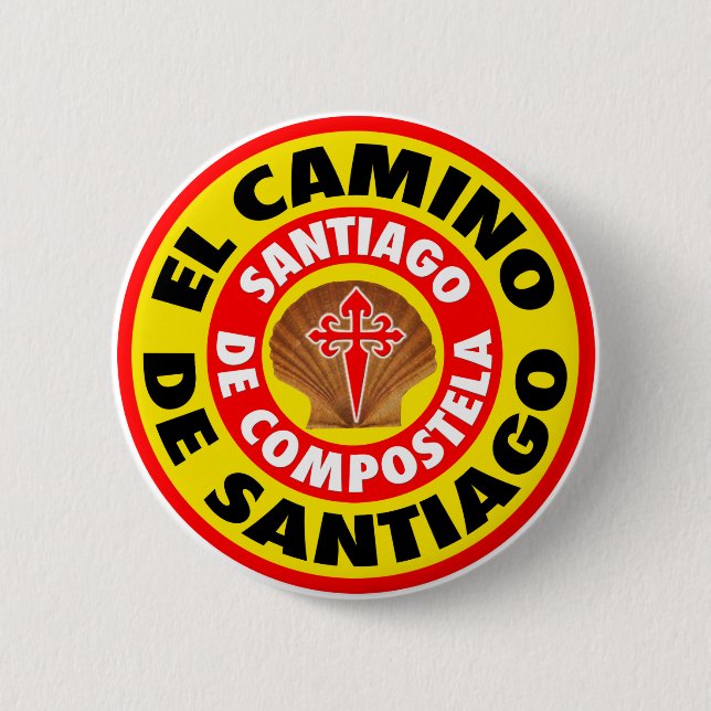 El Camino de Santiago 6 Cm Round Badge (Front)