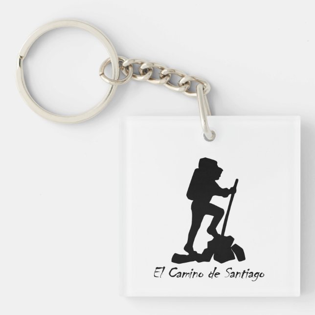 El Camino de Santiago Acrylic Keychain (Front)