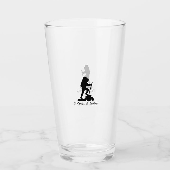 El Camino de Santiago  -  Bucket List Hike Glass (Front)