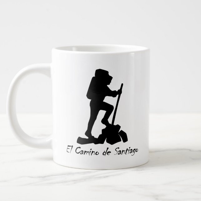 El Camino de Santiago  -  Bucket List Hike Large Coffee Mug (Left)