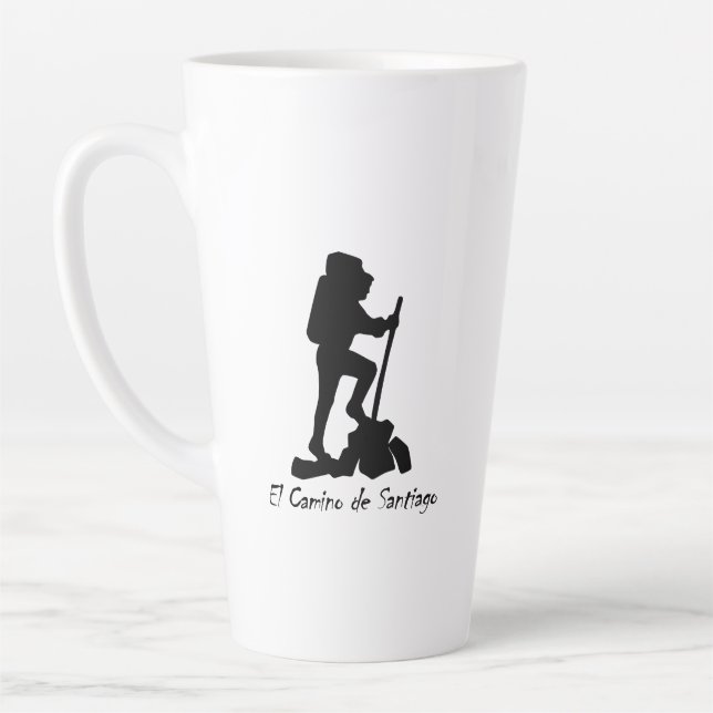 El Camino de Santiago  -  Bucket List Hike Latte Mug (Left)