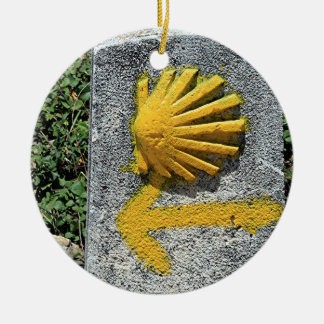 El Camino de Santiago de Compostela, Spain, shell Ceramic Tree Decoration