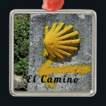 El Camino de Santiago de Compostela, Spain, shell Metal Tree Decoration<br><div class="desc">El Camino de Santiago de Compostela,  Spain,  shell</div>