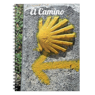 El Camino de Santiago de Compostela, Spain, shell Notebook