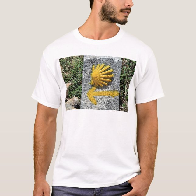 El Camino de Santiago de Compostela, Spain, shell T-Shirt (Front)