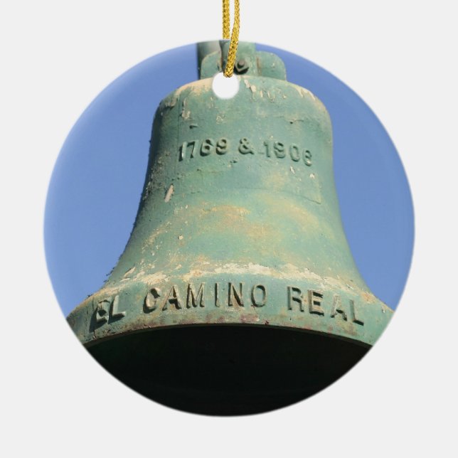 El Camino Real 1769-1906 Ceramic Tree Decoration (Front)