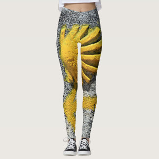 El Camino, Spain, shell and arrow Leggings