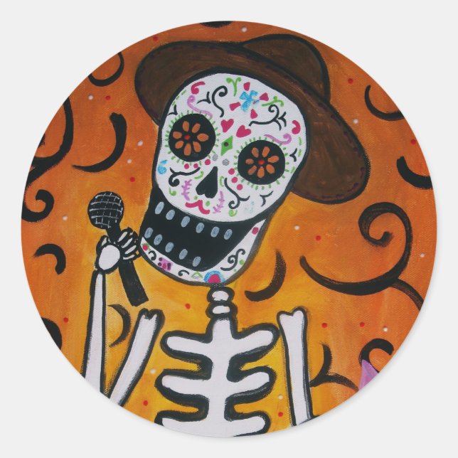 EL CANTATA CLASSIC ROUND STICKER (Front)
