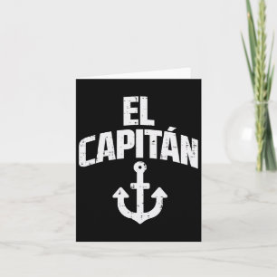 El Capitan Anchor Boat Owner Captain Yacht Ship Cr Card