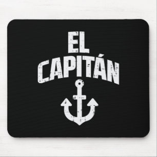 El Capitan Anchor Boat Owner Captain Yacht Ship Cr Mouse Mat
