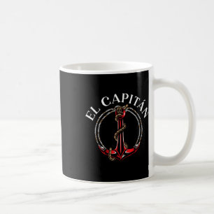 El Capitan Anchor Boat Ship Captain Skipper Sailor Coffee Mug