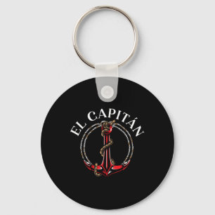 El Capitan Anchor Boat Ship Captain Skipper Sailor Key Ring