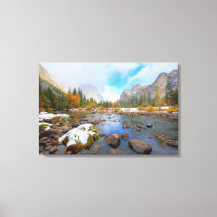 El Capitan and Three Brothers Canvas Print